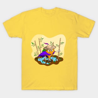 Orange rice farmer T-Shirt